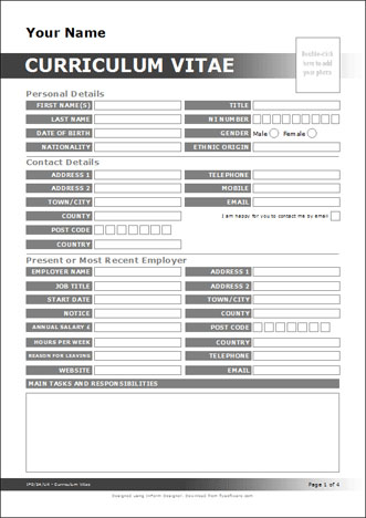 Curriculum Vitae (CV)